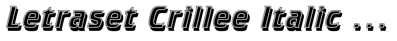 Letraset Crillee Italic Inline Shadow